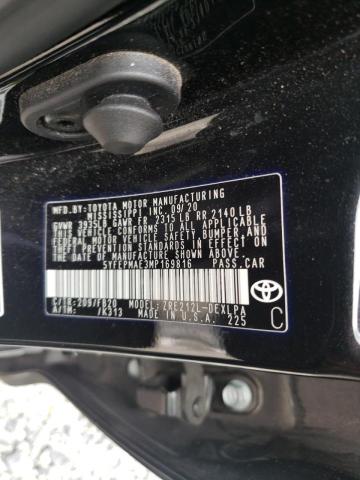 Photo 10 from auction – 2021 TOYOTA COROLLA LE with VIN 5YFEPMAE3MP169816
