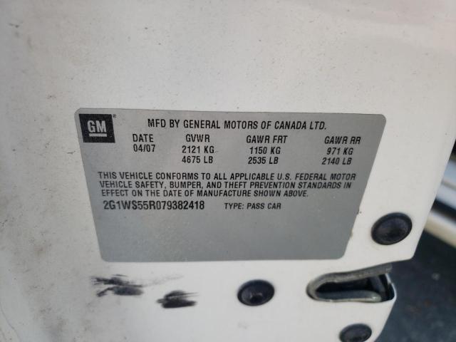 Photo 10 from auction – 2007 CHEVROLET IMPALA POL with VIN 2G1WS55R079382418