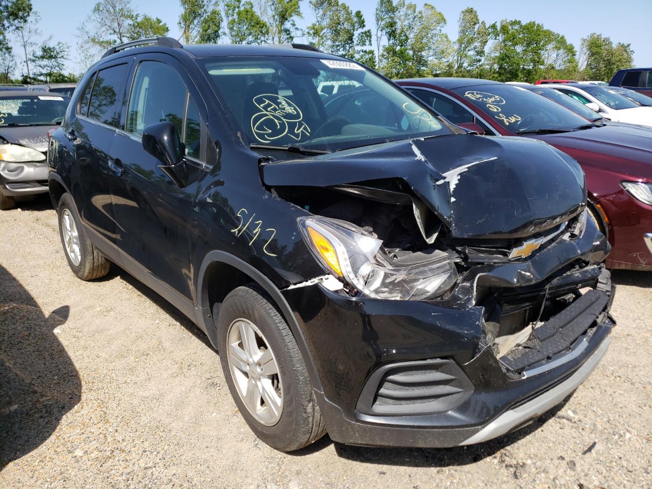 CHEVROLET TRAX 1LT 2019 with VIN KL7CJPSB2KB921593 - Photo from auction