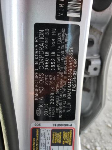 Photo 10 from auction – 2016 KIA RIO LX with VIN KNADM4A36G6698866