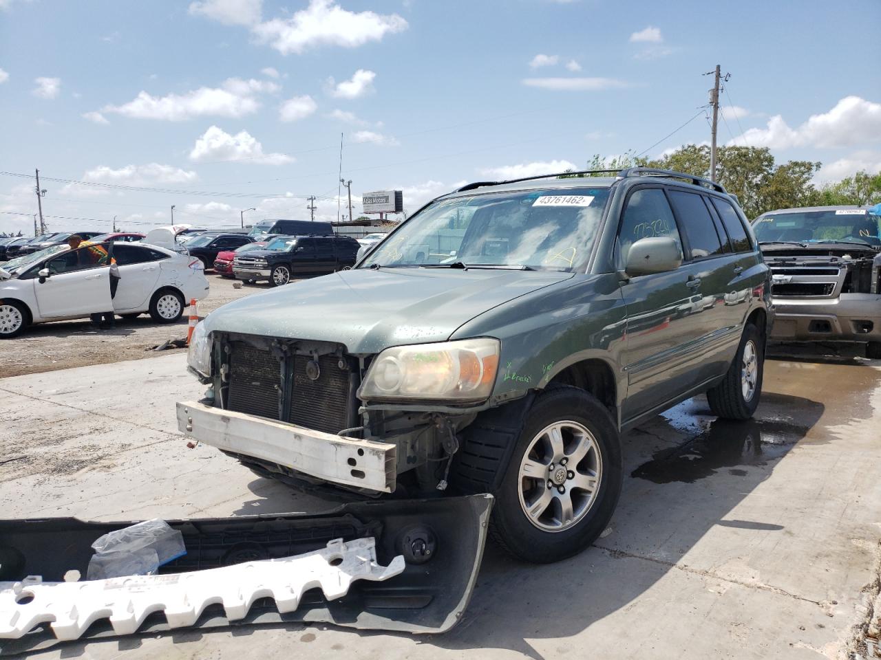 Photo 2 from auction – 2007 TOYOTA HIGHLANDER with VIN JTEGP21A270129229