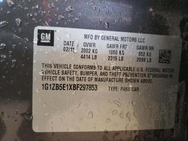 Photo 10 from auction – 2011 CHEVROLET MALIBU LS with VIN 1G1ZB5E1XBF297853