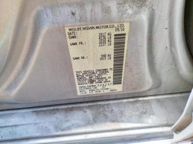 Photo 10 from auction – 2017 NISSAN ALTIMA 2.5 with VIN 1N4AL3AP8HC121237