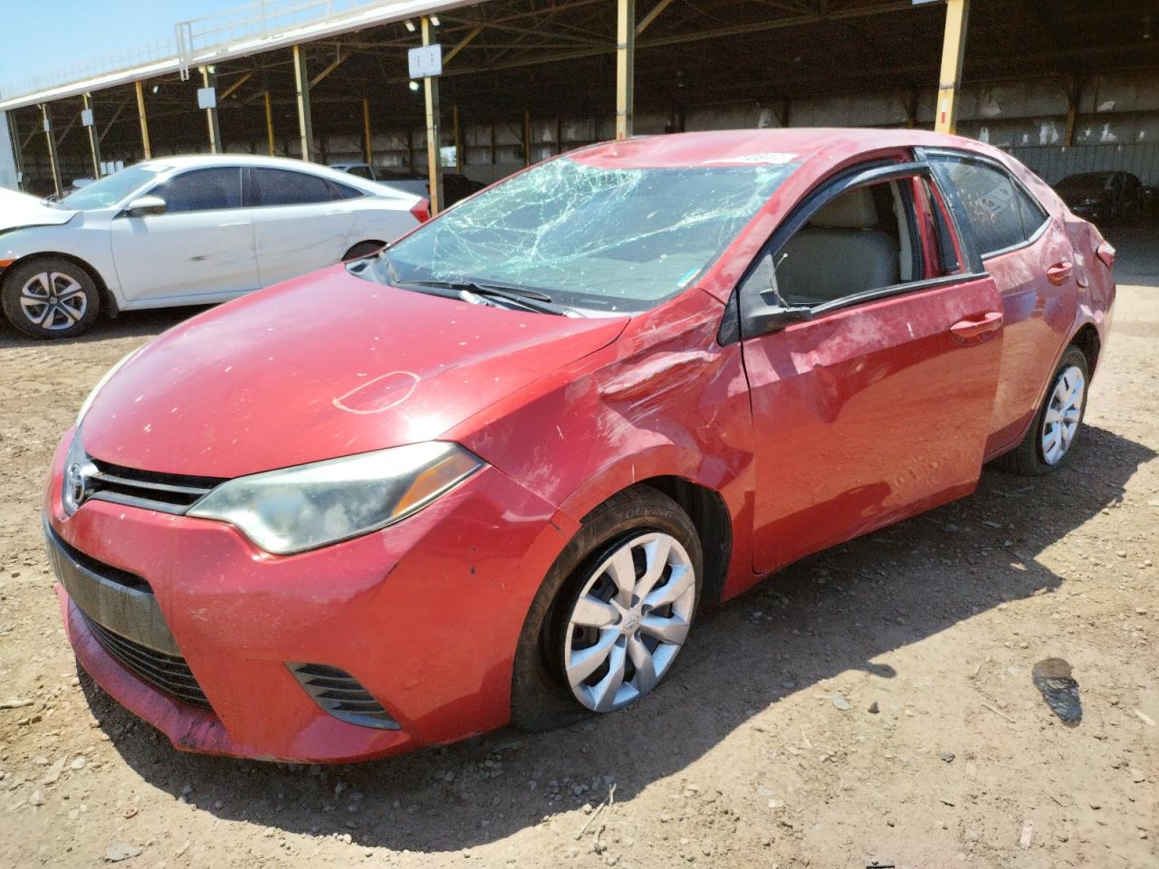 Photo 2 from auction – 2016 TOYOTA COROLLA L with VIN 5YFBURHE3GP372689