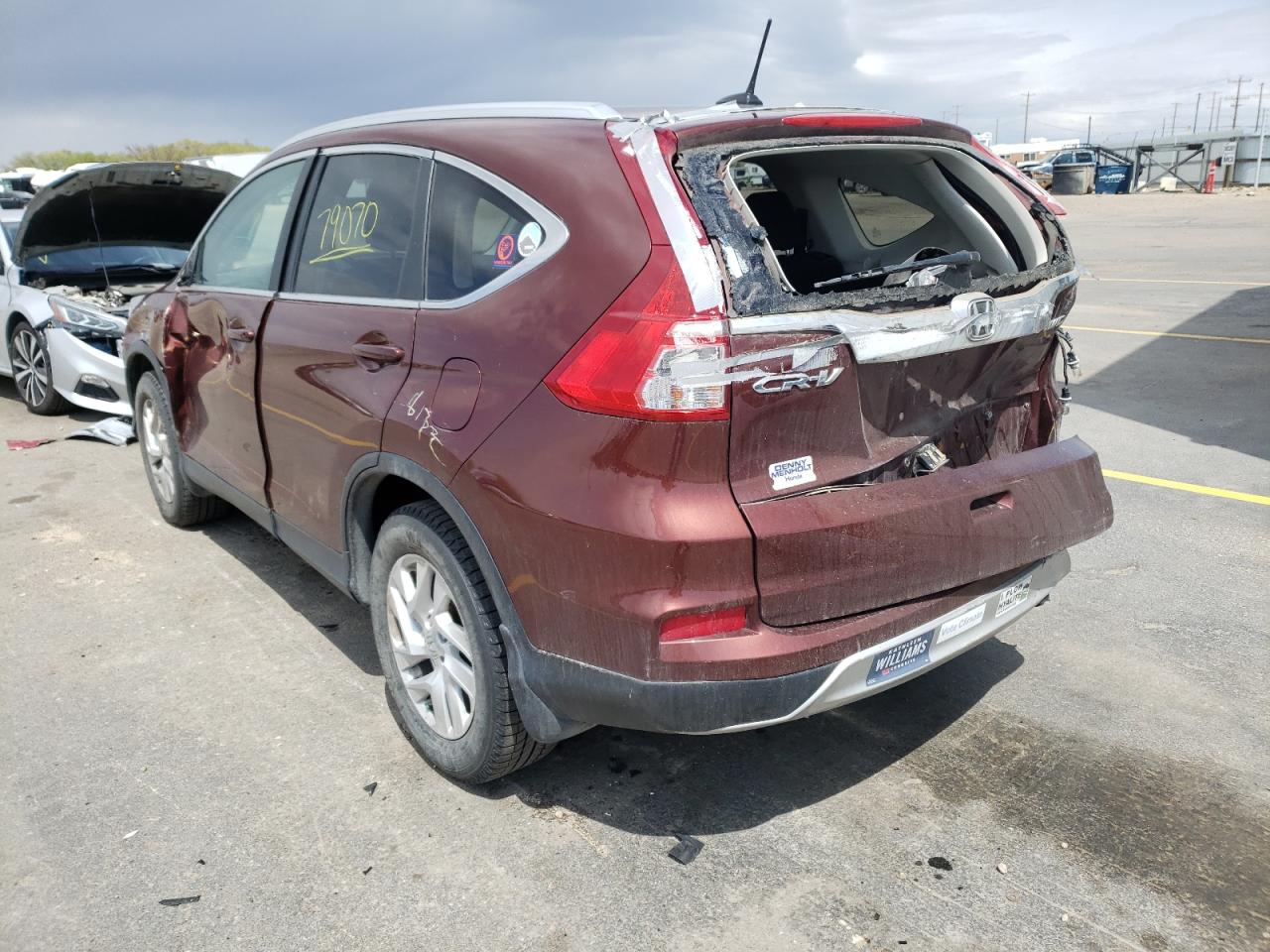 Photo 3 from auction – 2015 HONDA CR-V EXL with VIN 2HKRM4H71FH680071