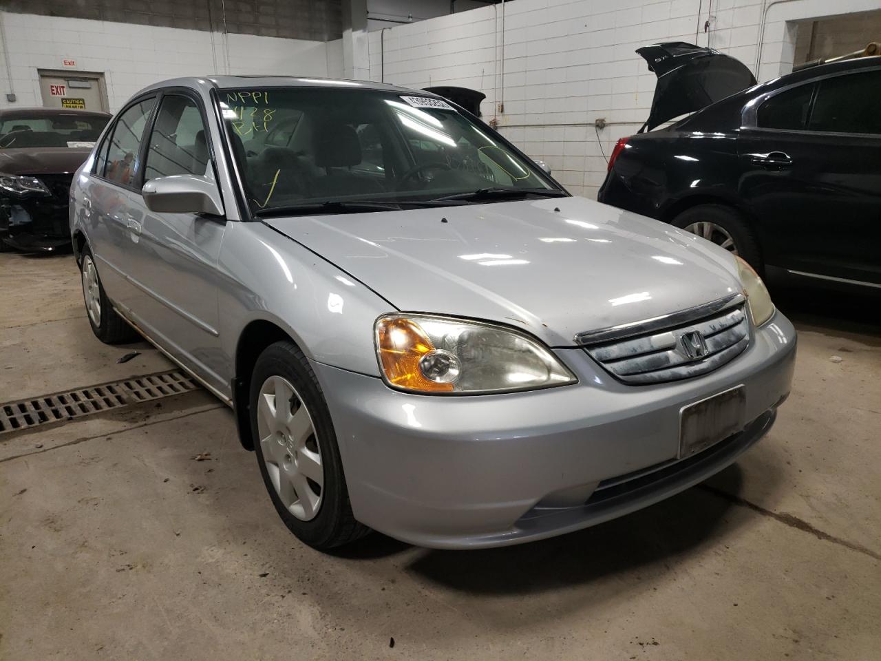 HONDA CIVIC EX 2002 with VIN 1HGES268X2L078474 - Photo from auction