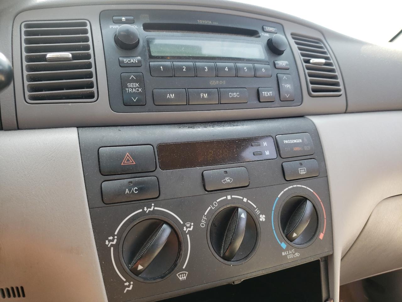 Photo 9 from auction – 2007 TOYOTA COROLLA CE with VIN 1NXBR32E67Z796762