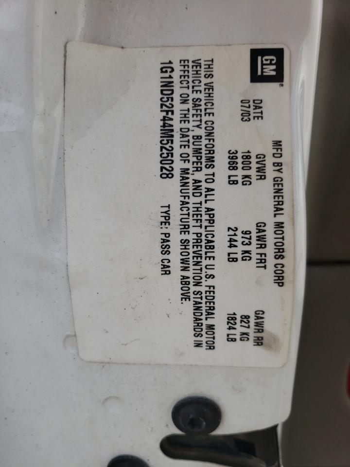Photo 10 from auction – 2004 CHEVROLET CLASSIC with VIN 1G1ND52F44M525028