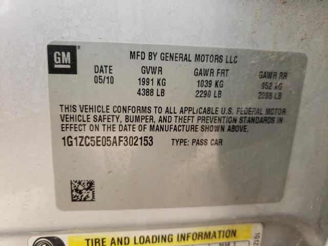 Photo 10 from auction – 2010 CHEVROLET MALIBU with VIN 1G1ZC5E05AF302153