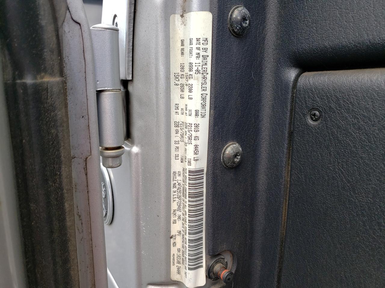 Photo 10 from auction – 2006 JEEP WRANGLER / with VIN 1J4FA29126P729402