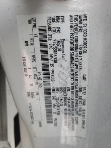 Photo 10 from auction – 2012 FORD FOCUS SE with VIN 1FAHP3F25CL329021