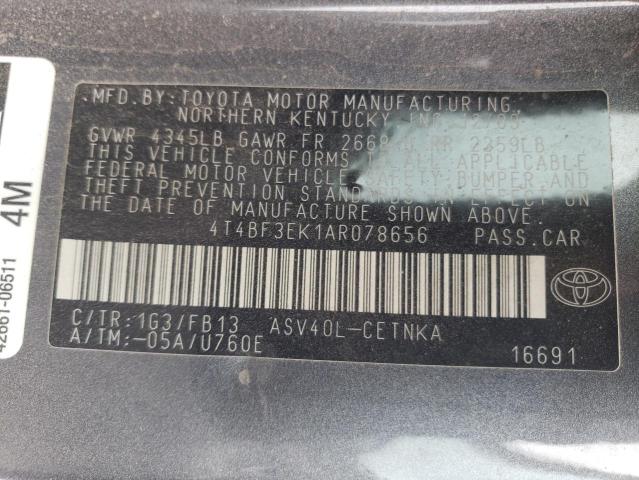 Foto 10 de la subasta – 2010 TOYOTA CAMRY BASE con VIN 4T4BF3EK1AR078656