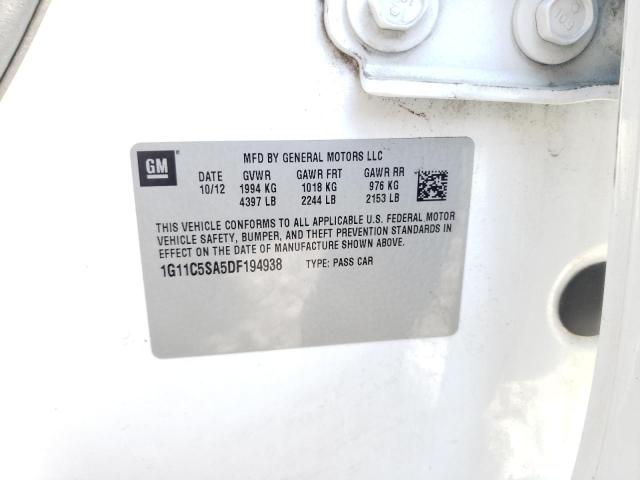 Photo 10 from auction – 2013 CHEVROLET MALIBU 1LT with VIN 1G11C5SA5DF194938