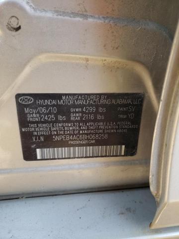 Photo 10 from auction – 2011 HYUNDAI SONATA GLS with VIN 5NPEB4AC6BH068258