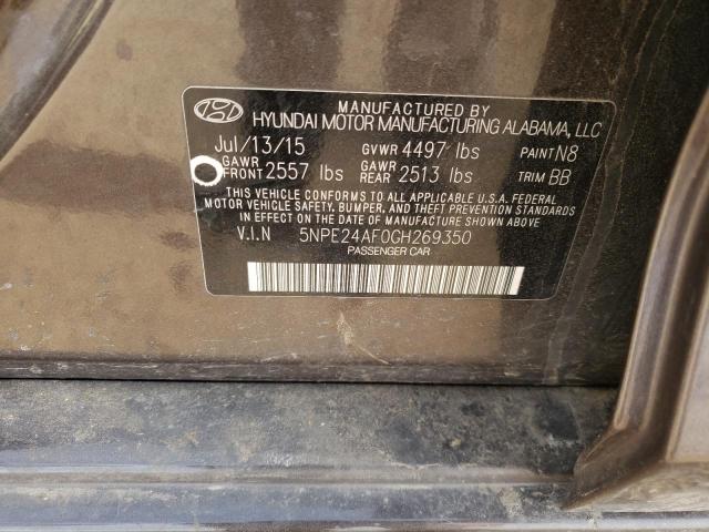 Photo 10 from auction – 2016 HYUNDAI SONATA SE with VIN 5NPE24AF0GH269350
