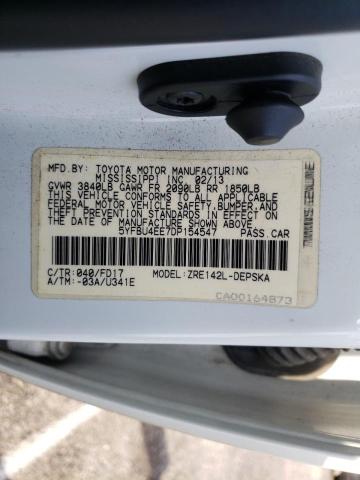 Photo 10 from auction – 2013 TOYOTA COROLLA BA with VIN 5YFBU4EE7DP154547