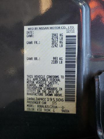 Foto 10 de la subasta – 2012 NISSAN ALTIMA BAS con VIN 1N4AL2AP4CC195306