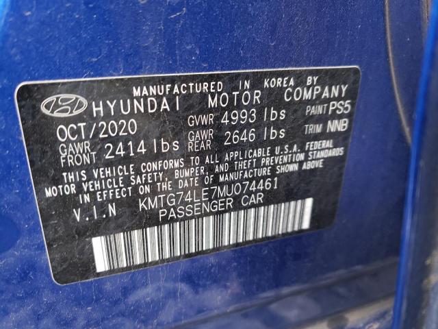 Photo 10 from auction – 2021 GENESIS G70 with VIN KMTG74LE7MU074461