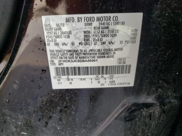 Photo 10 from auction – 2013 FORD EDGE SEL with VIN 2FMDK3JC5DBA56991