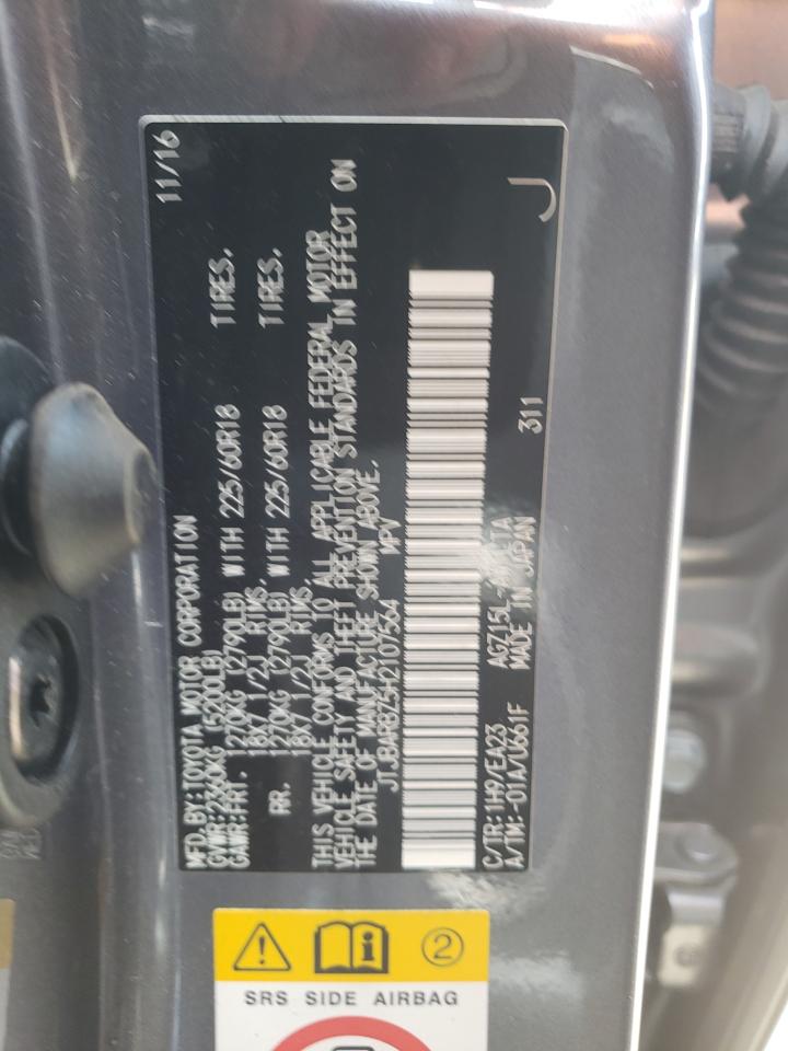 Photo 10 from auction – 2017 LEXUS NX 200T BA with VIN JTJBARBZ5H2107564
