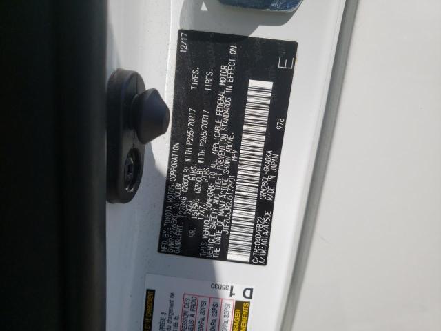 Photo 10 from auction – 2018 TOYOTA 4RUNNER SR with VIN JTEZU5JR2J5177901