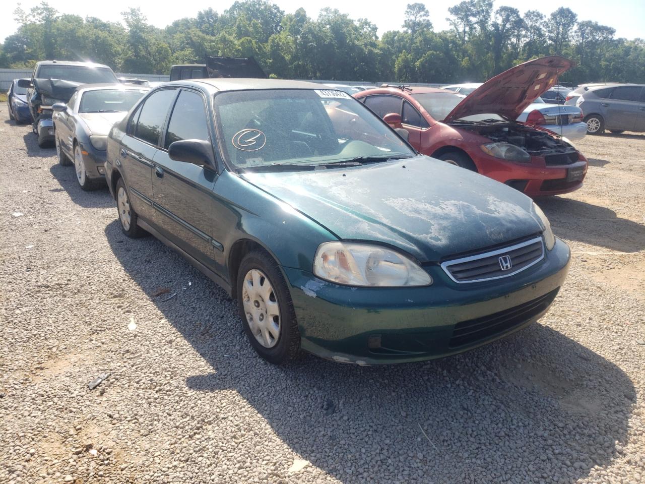 Photo 1 from auction – 2000 HONDA CIVIC BASE with VIN 2HGEJ6614YH603273