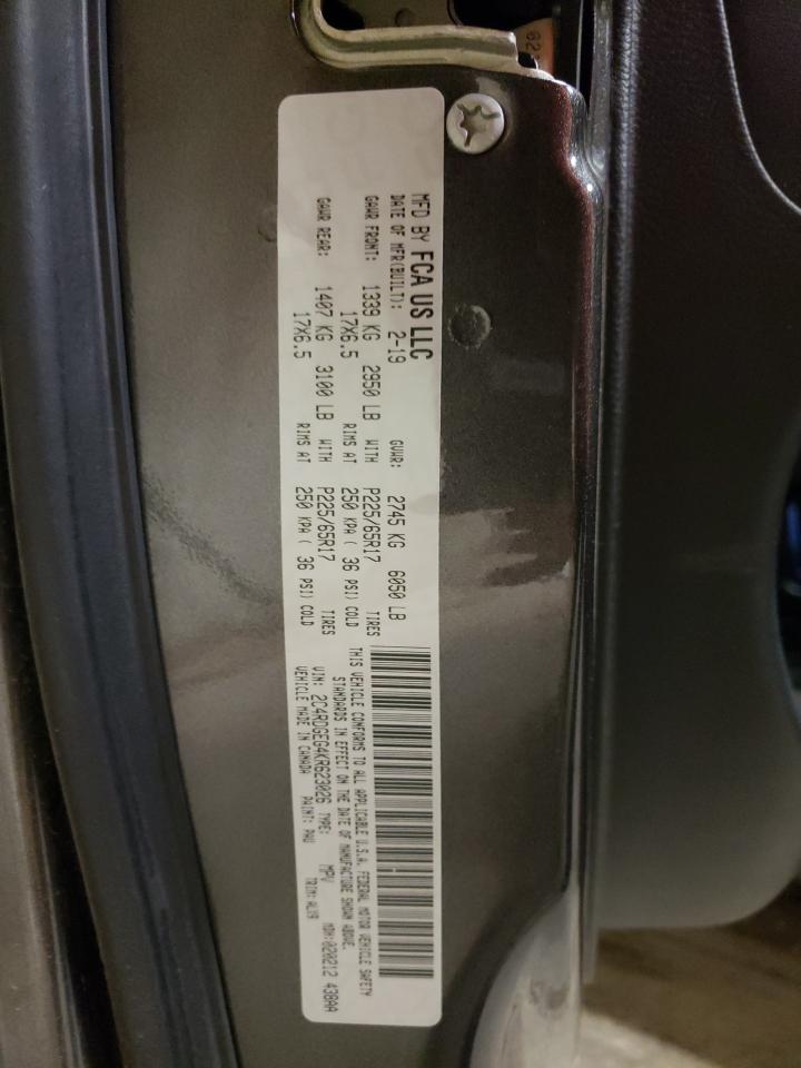 Photo 10 from auction – 2019 DODGE GRAND CARA with VIN 2C4RDGEG4KR623026