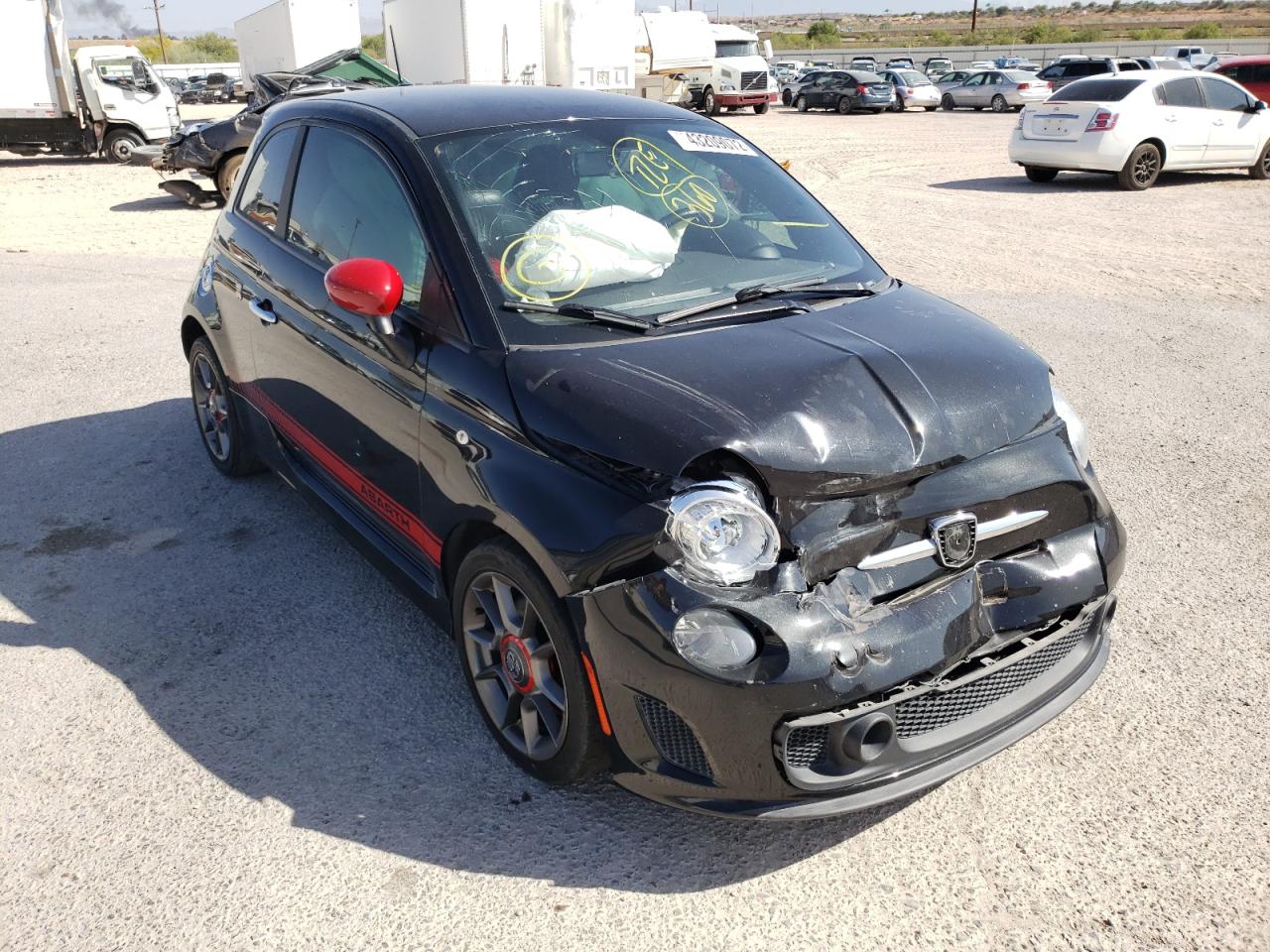 FIAT 500 ABARTH 2013 with VIN 3C3CFFFH5DT534829 - Photo from auction