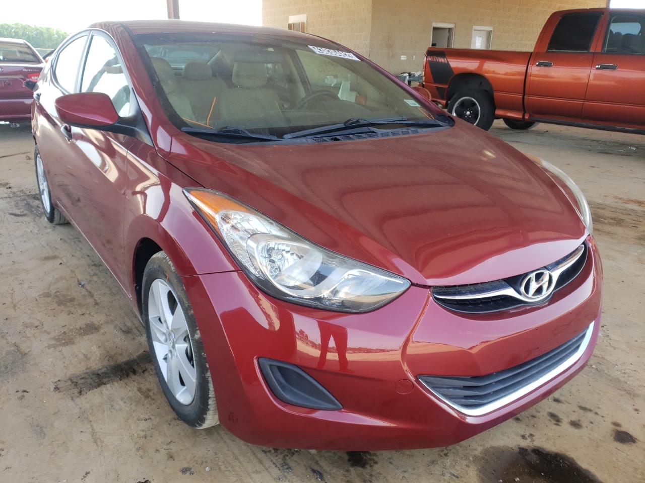 HYUNDAI ELANTRA 2013 with VIN 5NPDH4AE0DH378646 - Photo from auction