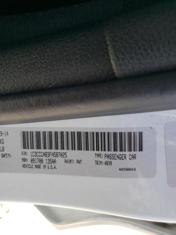 Photo 10 from auction – 2015 CHRYSLER 200 LIMITE with VIN 1C3CCCAB3FN587025