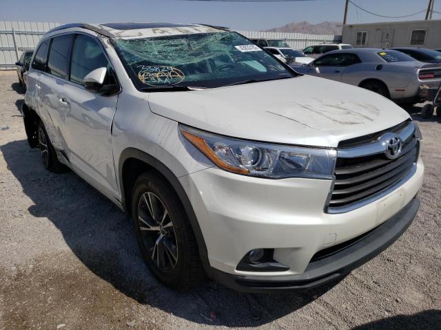 TOYOTA HIGHLANDER 2016 with VIN 5TDKKRFHXGS174394 - Photo from auction