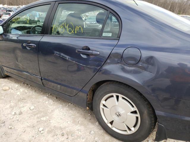 Photo 9 from auction – 2009 HONDA CIVIC HYBR with VIN JHMFA36279S014723