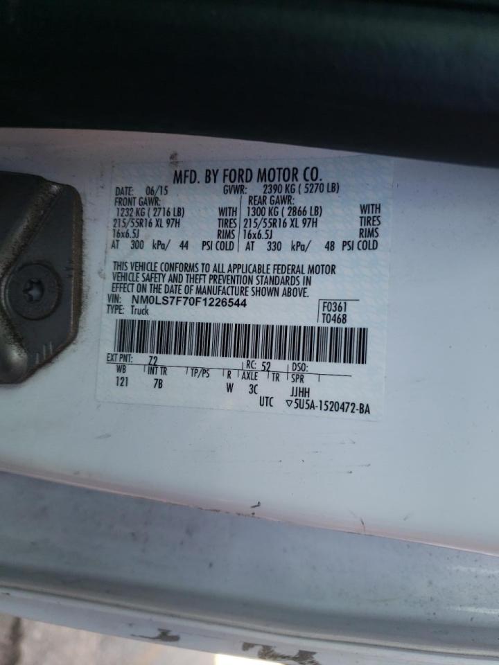 Photo 10 from auction – 2015 FORD TRANSIT CO with VIN NM0LS7F70F1226544