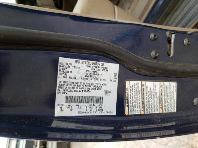 Photo 10 from auction – 2004 FORD EXPLORER E with VIN 1FMZU74K14ZA98050
