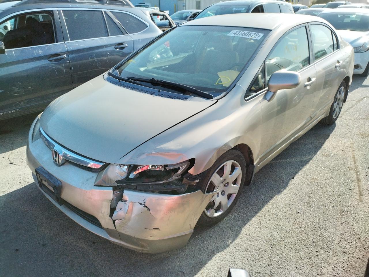 Photo 2 from auction – 2007 HONDA CIVIC LX with VIN JHMFA16507S003607