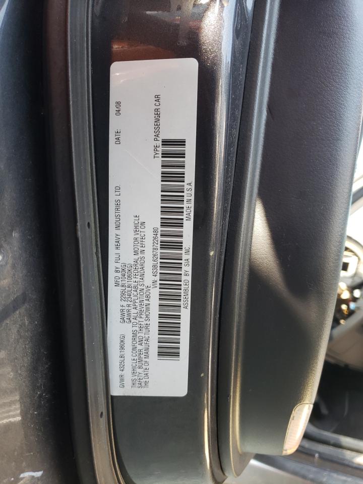 Photo 10 from auction – 2008 SUBARU LEGACY 2.5 with VIN 4S3BL626787226480