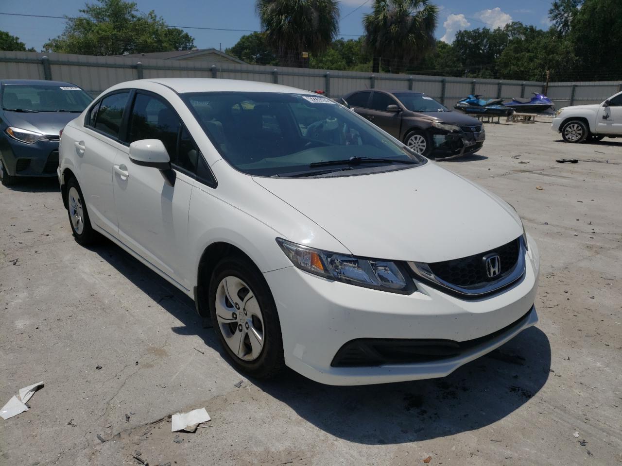 HONDA CIVIC LX 2013 with VIN 2HGFB2F58DH596271 - Photo from auction