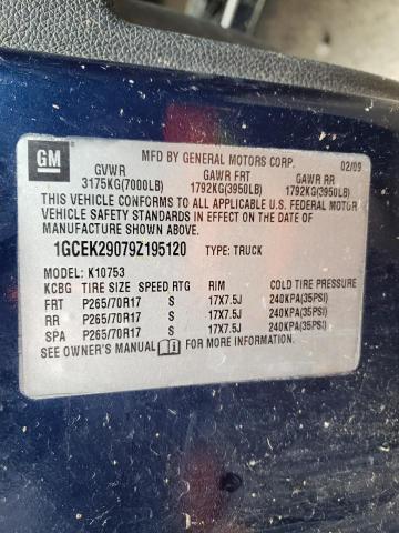 Photo 10 from auction – 2009 CHEVROLET SILVERADO with VIN 1GCEK29079Z195120