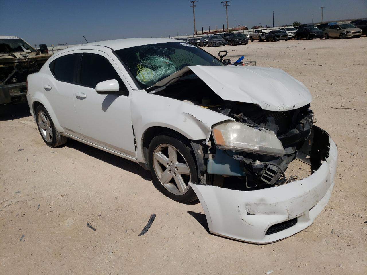 DODGE AVENGER SX 2012 with VIN 1C3CDZCB0CN133453 - Photo from auction