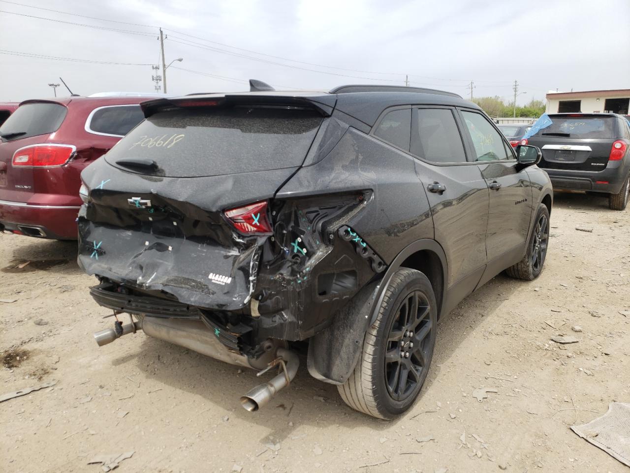 Photo 4 from auction – 2020 CHEVROLET BLAZER 2LT with VIN 3GNKBCRS3LS706618