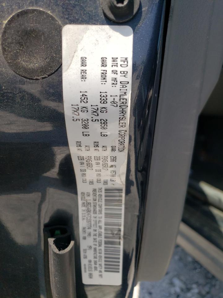 Photo 10 from auction – 2007 JEEP GRAND CHER with VIN 1J8GS48K47C597774