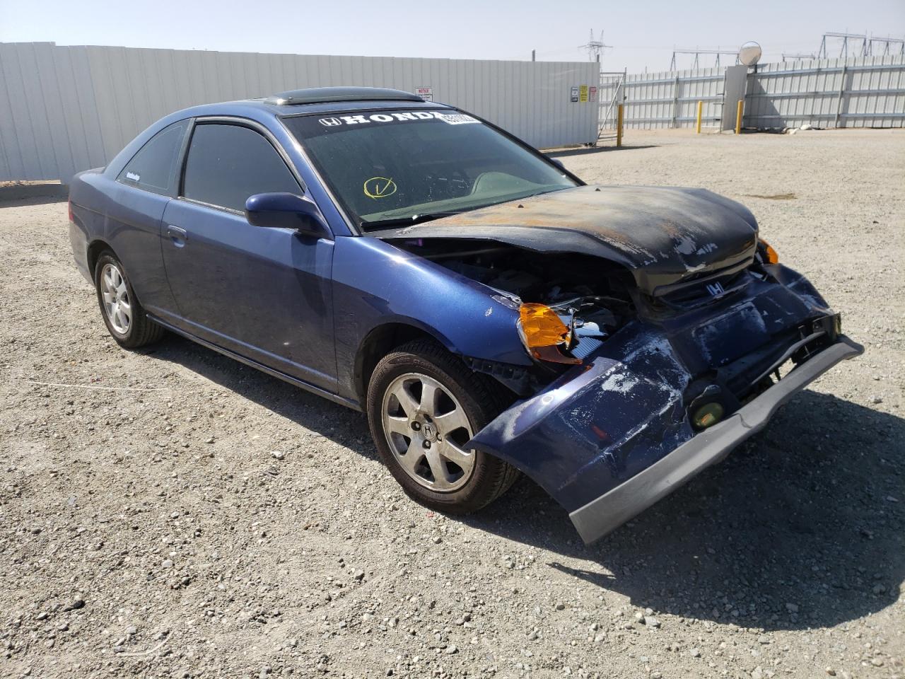 HONDA CIVIC EX 2003 with VIN 1HGEM219X3L030372 - Photo from auction