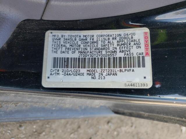 Photo 10 from auction – 2000 TOYOTA CELICA GT- with VIN JTDDY32T2Y0028557