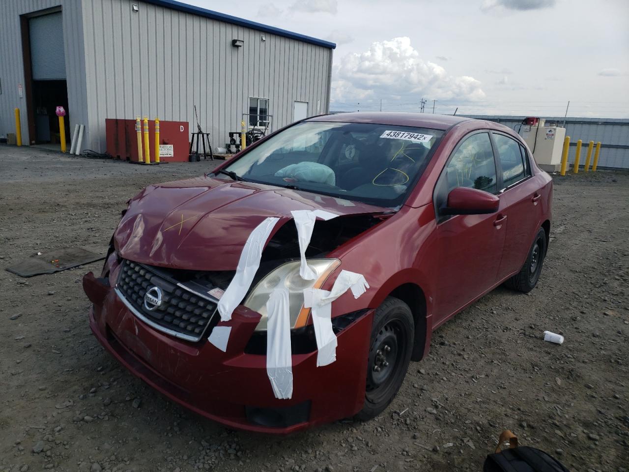 Photo 2 from auction – 2007 NISSAN SENTRA 2.0 with VIN 3N1AB61E27L703479