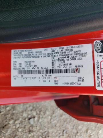 Photo 10 from auction – 2014 FORD FIESTA SE with VIN 3FADP4EJ6EM102967