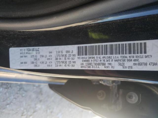 Photo 10 from auction – 2019 RAM 1500 REBEL with VIN 1C6RRELTXKN887880