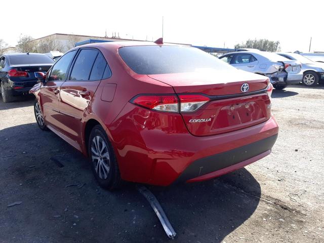 Photo 3 from auction – 2020 TOYOTA COROLLA LE with VIN JTDEBRBE5LJ000572