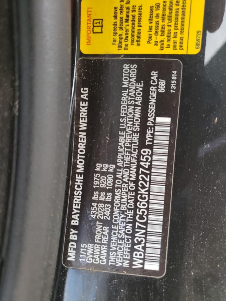 Photo 10 from auction – 2016 BMW 428 I with VIN WBA3N7C56GK227459