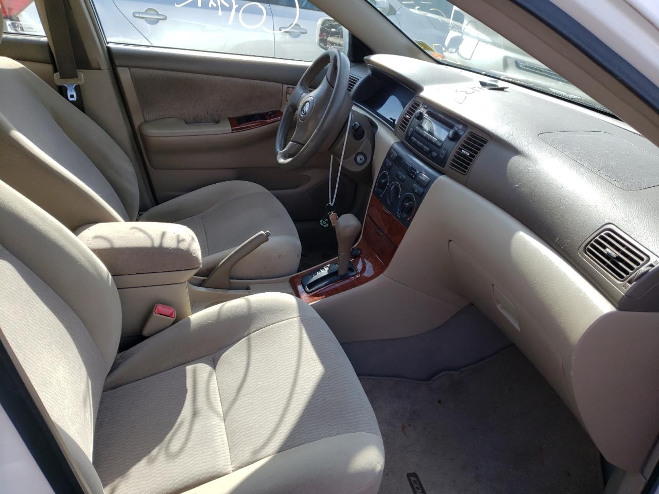 Photo 5 from auction – 2008 TOYOTA COROLLA CE with VIN 2T1BR32E48C905285