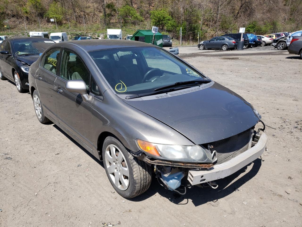 Photo 1 from auction – 2008 HONDA CIVIC LX with VIN 2HGFA16578H317752